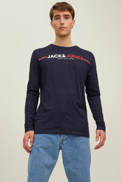 Jack and Jones jcofrederic tee ls crew neck fst(4 colours)